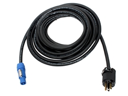 Neutrik PowerCon to Male AC Input Power Cable 50'