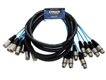 elite core 8 Channel 10' fan to fan xlr extension snake