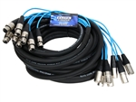 elite core 8 Channel 50' fan to fan xlr extension snake PEX850