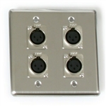 OSP Quad Wall Plate With Four - XLR