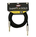 OSP SuperFlex GOLD Premium Instrument Cable 10 FT