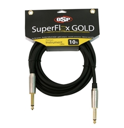 OSP SuperFlex GOLD Premium Instrument Cable 10 FT