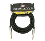 OSP SuperFlex GOLD Premium Instrument Cable 15 FT