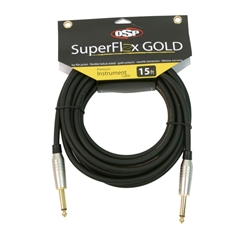 OSP SuperFlex GOLD Premium Instrument Cable 15 FT