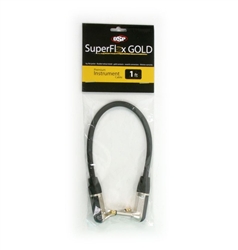OSP SuperFlex GOLD Premium Instrument Cable 1 FT RA-RA