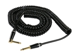 SuperFlex GOLD 25' ft Classic Coil Guitar Cable 1/4" to R/A 1/4" - Gold Contacts