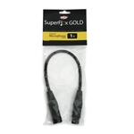 SuperFlex GOLD Premium Microphone Cable 1 FT