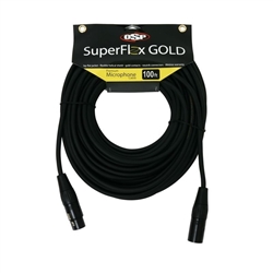 SuperFlex GOLD Premium Microphone Cable 100 FT