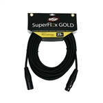 SuperFlex GOLD Premium Microphone Cable 25  FT