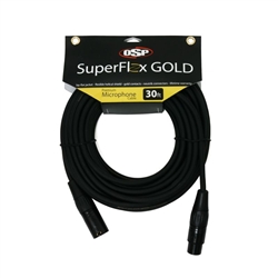 OSP SuperFlex GOLD Premium Microphone Cable 30 FT