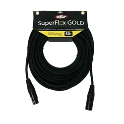 SuperFlex GOLD Premium Microphone Cable 50 FT