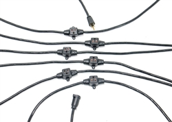 Elite Core 32â€™ LED lighting Stage Power 14 AWG Multi-Outlet Stringer 6 Outlets