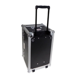 Prox T-UTIHW ATA Utility DJ Small Trunk Road Case Rubber Lined w/ Handle & Wheels
