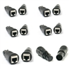 VRL RJ45 Ethernet to 5 Pin XLR DMX Female & Male Adapter Sets