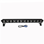 XStatic X-BAR60RGBWA-B IRC DAZZLER 60 x 3W RGBWA LED Uplighting DJ Bar Wash Light w/Remote (Black)