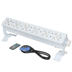 XStatic DAZZLER JR White DJ Ultrabright 30 x 3W RGBWA LED Bar Light Fixture