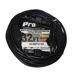 prox XC-MEP12-326 32 ft Multi Stringer ac extension cord cable 3prong outlets