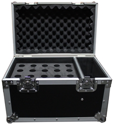 ProX ATA Flight Road Microphone Case Holds 20 Mics & Storage