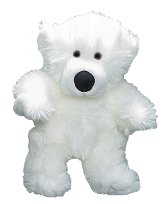 stuffable polar teddy bear