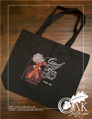 The Church Lady Embroidered Tote