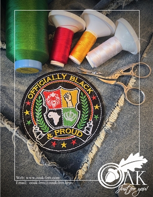 Officially Black & Proud - Embroidered Patch