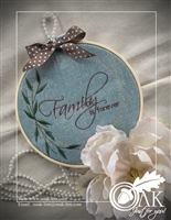 Family is Forever Embroidered Wall Hanging