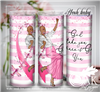 Believe - Breast Cancer Tumbler w/ Straw