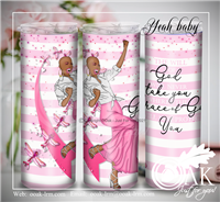 Believe - Breast Cancer Tumbler w/ Straw