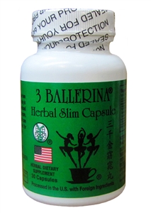 3 Ballerina Herbal Slim Capsules (30 Caps)