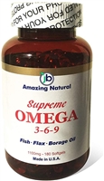 Supreme Omega 3-6-9 Fish & Borage & Flax Oil (180)