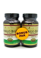 LifeTime Ginkgo Biloba Extract 120 mg Twin Pak (60+60)