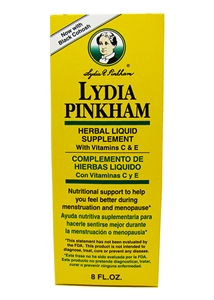Lydia Pinkham Liquid Herbal Supplement w/ Black Cohosh Menopause 8 oz