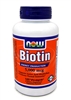 NOW Biotin 5000 mcg 120 Vcaps