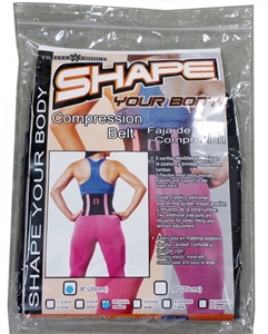 Compression Belt - NeoSports Waist Trimmer Back Pain Reliever PINK/BLACK