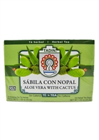 Tadin Sabila con Nopal/ Aloe Vera with Cactus Tea 24 Tea Bags