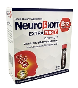 Neurobion Extra Forte B12 10,000 mcg Vials - Extreme Powerful B12 - 10 Vials