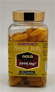 New & Improved Royal Jelly Gold 2000 mg 200 capsules