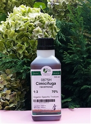 Black Cohosh (Cimicifuga racemosa) - Large 500ml Organic Tincture