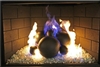 Matte Black high fire terracotta Fireball