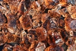 Large chunky brown fire crystals