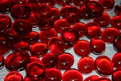 Ruby Red Pearlized fire crystals