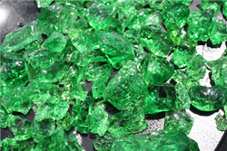 Vibrant green crystal topper
