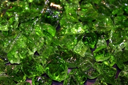 Emerald colored fire crystal