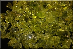 Lime green fire crystals
