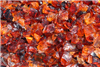 Rich Orange Colored Fire Crystal Toppers