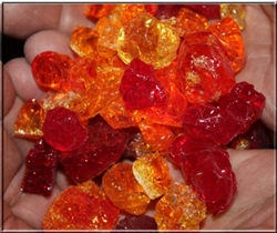Scarlett Red and Orange fire crystals