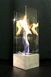 VortexED55 fire in glass