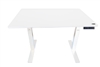 Uncaged Ergonomics (RUWW) Rise Up Electric Height Adjustable Sit/Stand Desk, Memory, Dual Motors (White MDF Top/White Frame)