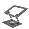 RISE Swivel Adjustable Laptop Desk Stand 2.0- Black