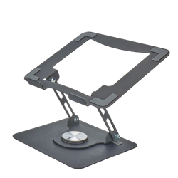 RISE Swivel Adjustable Laptop Desk Stand 2.0- Black